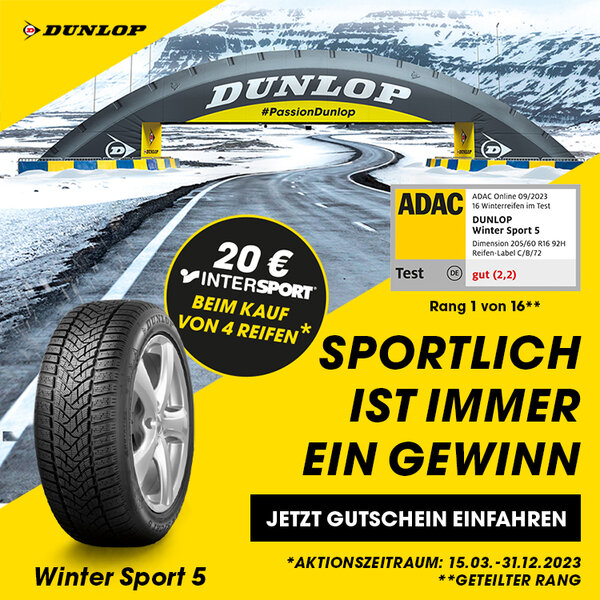 Dunlop Intersport Gutschein